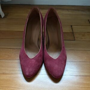Sezane Alice maroon pumps